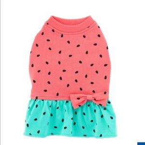 Top paw watermelon dog dress